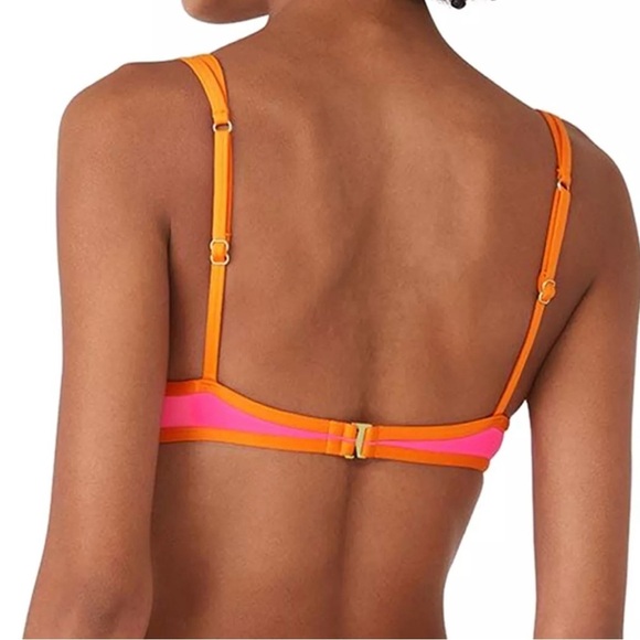 Kate Spade NY  Womens U Wire Contrast Trim Bikini Top bikini bottom - Picture 4 of 6